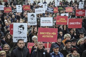 Citizens protested in Prishtina on Thursday, demanding an independent investigation into the death in custody of opposition activist Astrit Dehari.