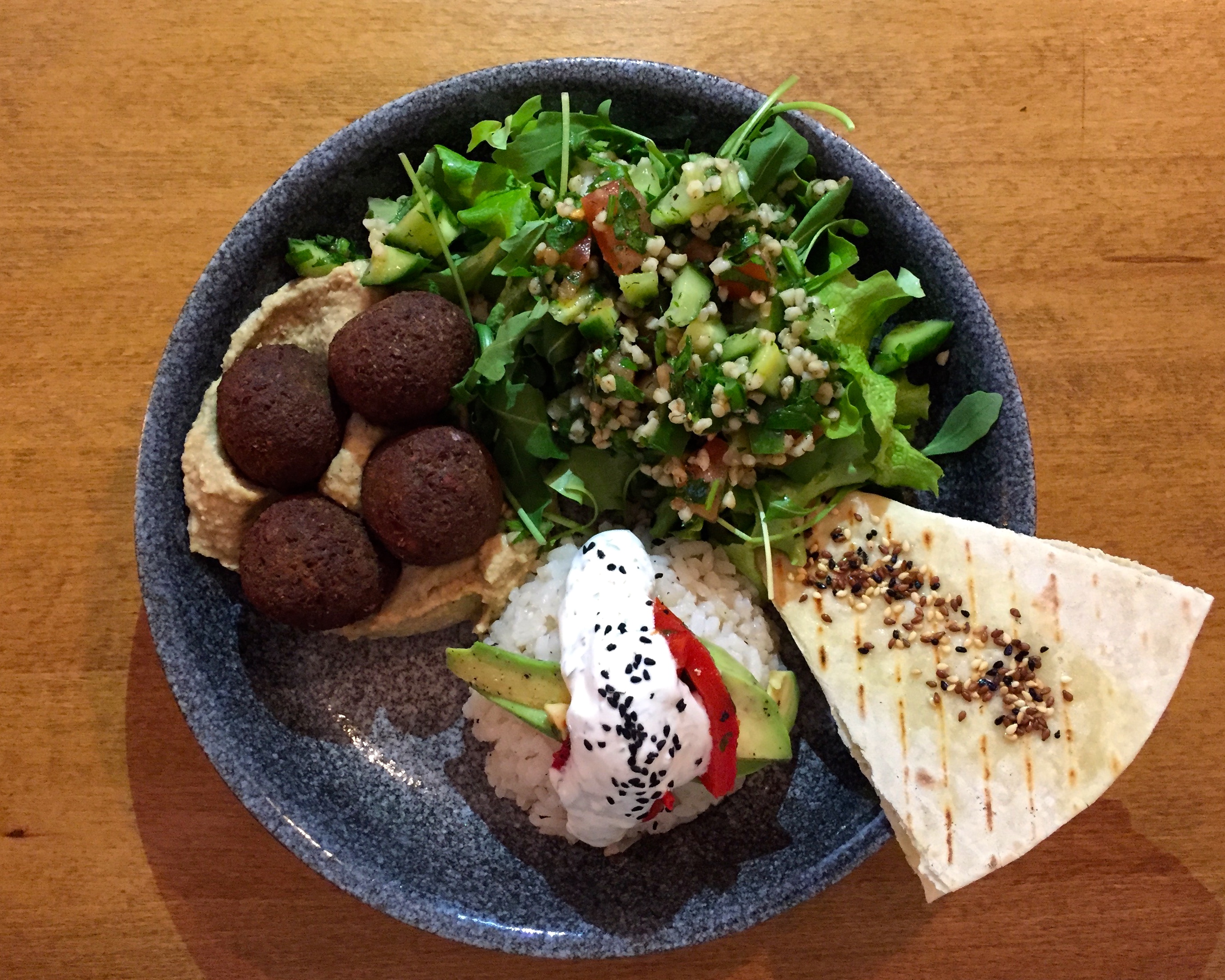 Babaghanoush's Falafel Bowl. | Photo: Faith Bailey