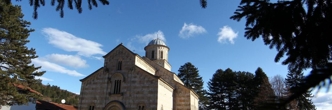 The Serbian Orthodox Visoki Decani Monastery in Kosovo, January 2013. Photo: EPA-EFE/Valdrin Xhemaj.