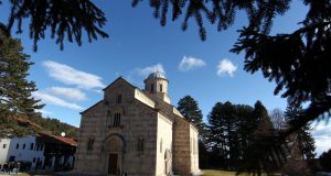 The Serbian Orthodox Visoki Decani Monastery in Kosovo, January 2013. Photo: EPA-EFE/Valdrin Xhemaj.