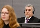 Kosovo ex-guerrilla Pjeter Shala stands trial at the Kosovo Specialist Chambers in The Hague, Netherlands, 21 February 2023. Photo: EPA/PIROSCHKA VAN DE WOUW