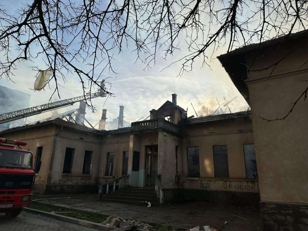 Former Gymnasium Building Burns a Day After its Renovations Started