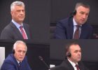 Former Kosovo Liberation Army leaders in court. Photo: Kosovo Specialist Chambers.