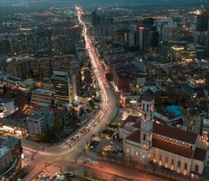 Prishtina aerial view. Photo: Denis Sllovinja/BIRN