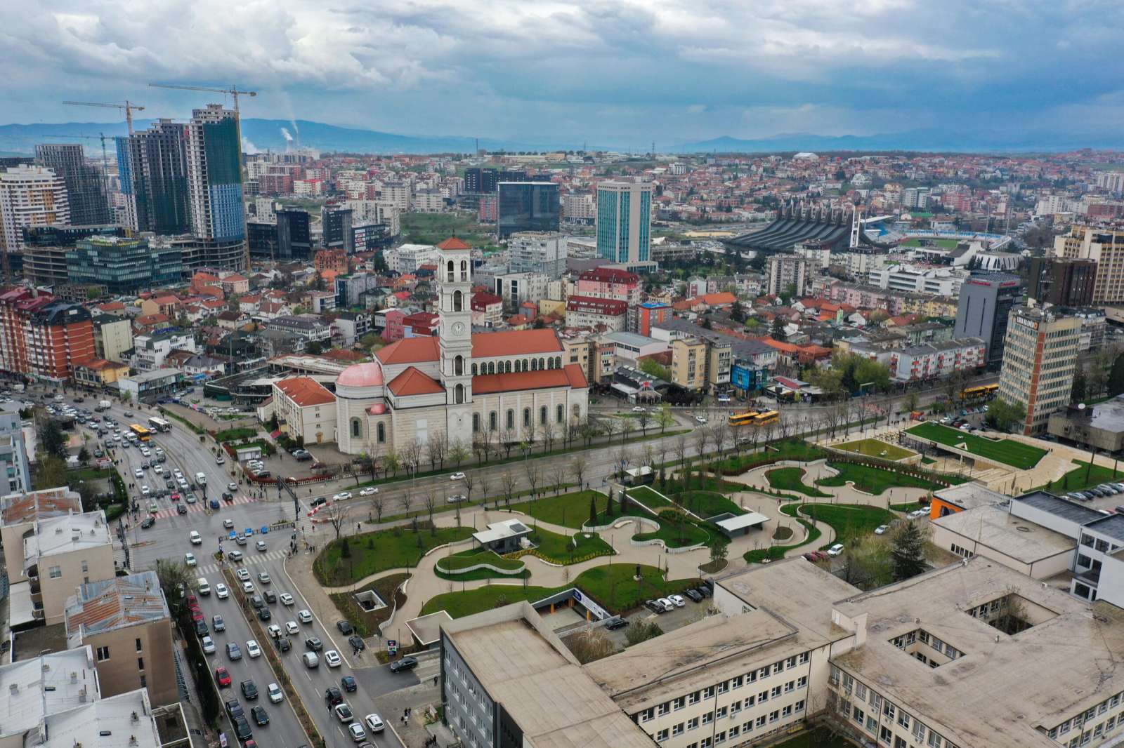 Prishtina aerial view. Photo: Denis Sllovinja/BIRN