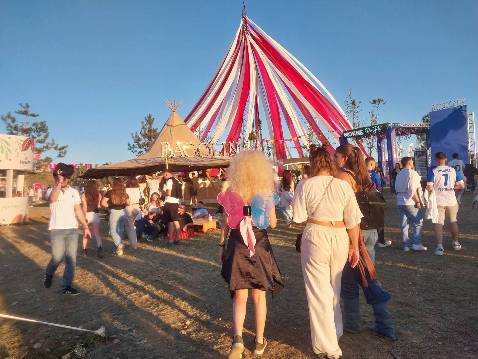 One of the ‘Chill Zones’ at the Sunny Hill festival, where festivalgoers can sit and relax. Photo: BIRN