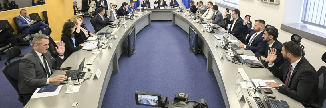 Kosovo government during the meeting on Wednesday, August 28, 2024. Photo: Kosovo PM Office