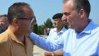 Vesel Krasniqi (L) and leader of his party Social Democratic Initiative, Fatmir Limaj (R). Photo from the archives: BIRN