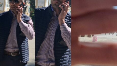 The moment when Visar Syla hinders the work of Kallxo.com journalist, Florinda Kelmendi Photo: BIRN