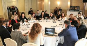 Women members of the Kosovo parliament sign declaration to combat violence against women in politics and public life on November 19, 2024 in Prishtina. Photo: Kosovo Assembly