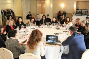 Women members of the Kosovo parliament sign declaration to combat violence against women in politics and public life on November 19, 2024 in Prishtina. Photo: Kosovo Assembly