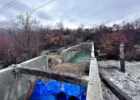 The damaged canal of Iber-Lepenc in Zubin Potok following the explosion on November 29. Photo: Prime minister's Office