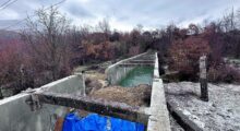 The damaged canal of Iber-Lepenc in Zubin Potok following the explosion on November 29. Photo: Prime minister's Office