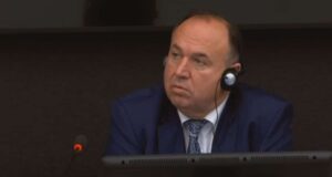 Sokol Bashota testifying in court on December 4, 2024. Photo: Kosovo Specialist Chambers/Livestream.