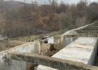 Repairs to the canal hit by the blast on November 30. Photo: BIRN/Adelina Ahmeti.