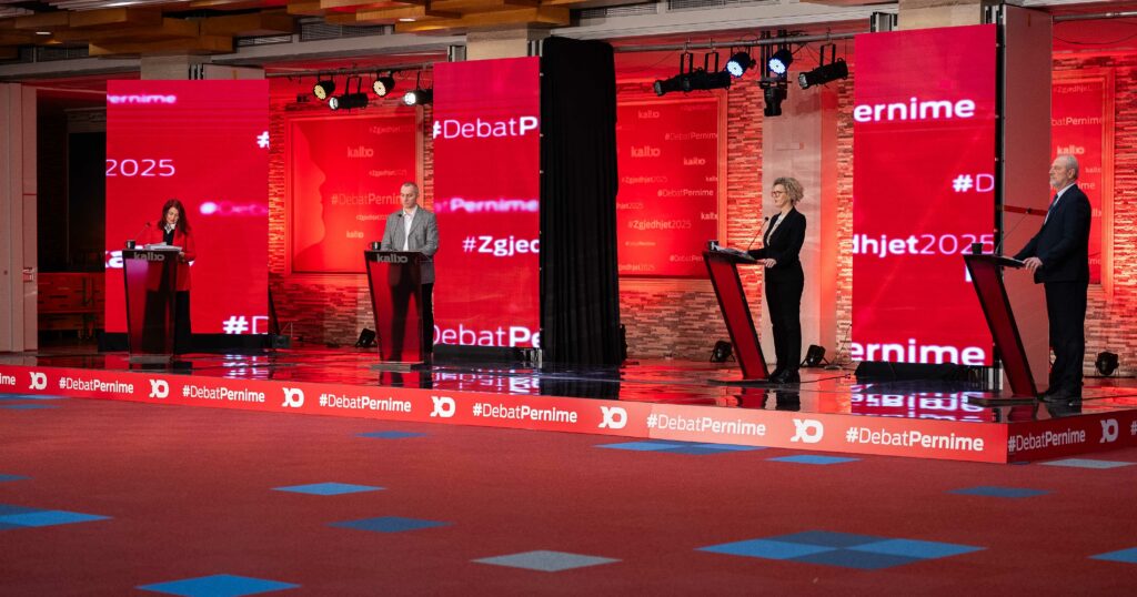 TV program ‘Debat Përnime’. Photo: BIRN