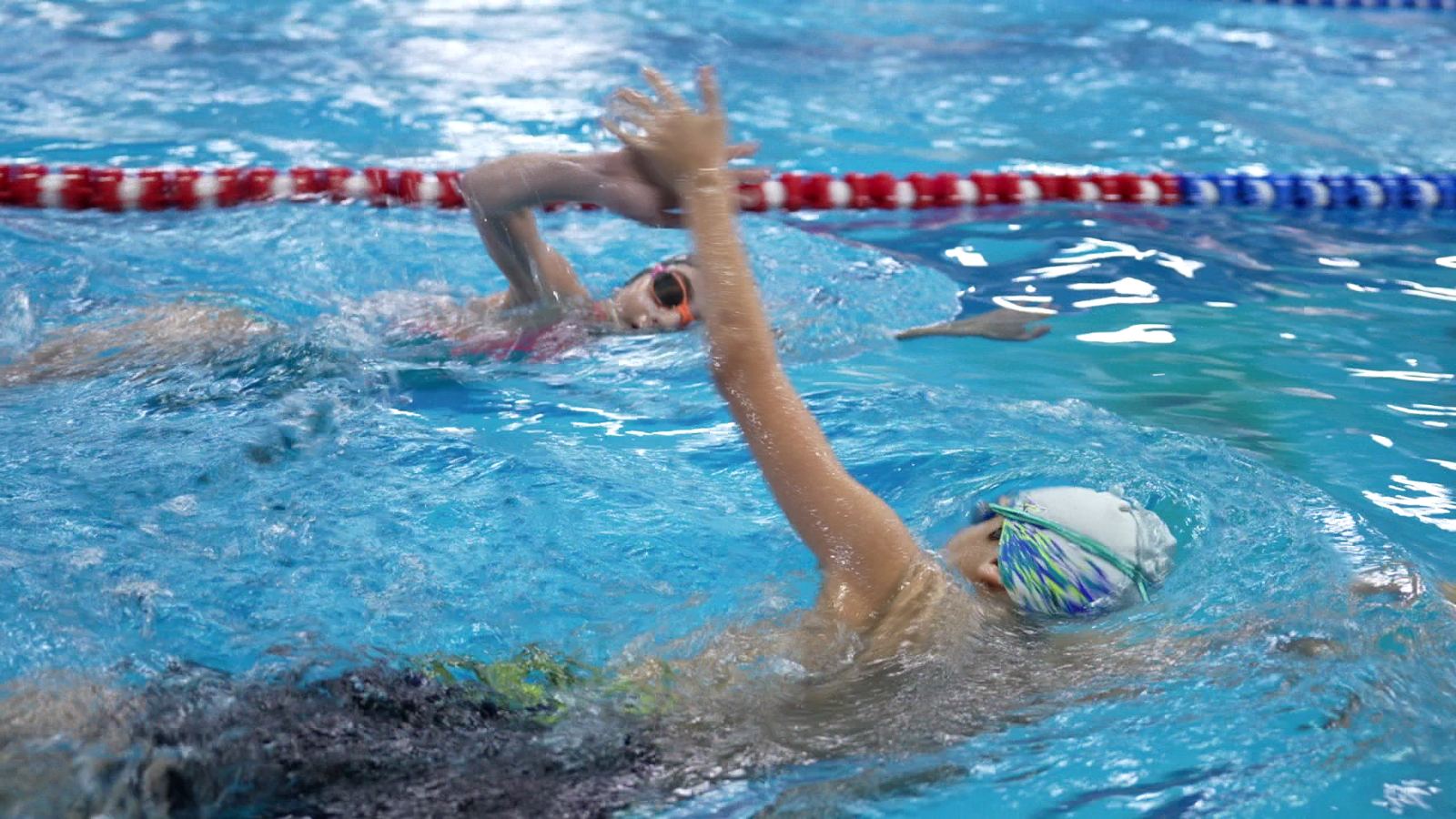 A swimming class at Step Sports Center in Prishtina. Photo: BIRN/Selim Latifi