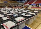 Ballot boxes delivered to the vote counting center on February 11, 2025. Photo: BIRN