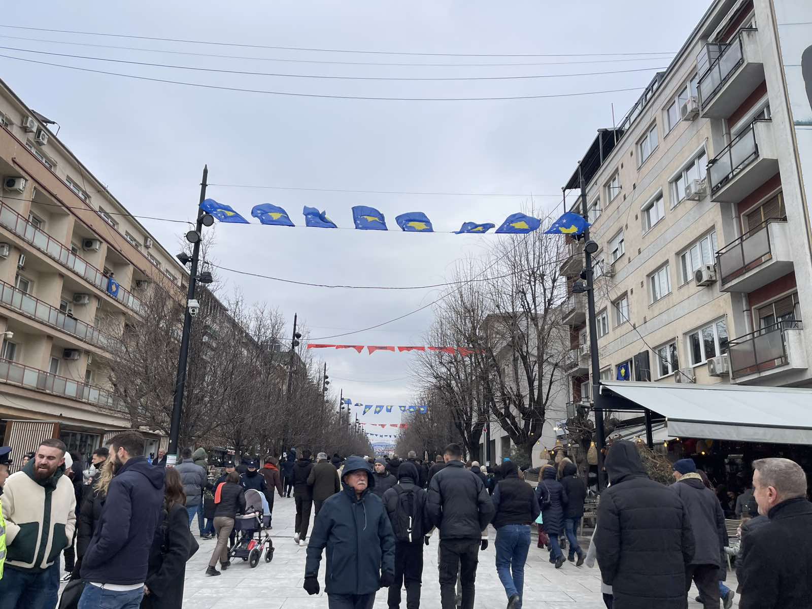 Citizens celebrate the 17th anniversary of Kosovo's independence in the squares of Prishtina, February 17, 2025. Photo: Prishtina Insight