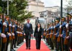 NATO General Secretary (L) and Kosovo's President Vjosa Osmani (R) in Prishtina, Kosovo on March 11, 2025. Photo: Official Facebook Account of Vjosa Osmani