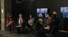 Debate on the role of home – schools in Kosovo during the 90s at Reporting House, on March 7, 2025. Photo: BIRN"