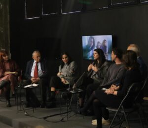 Debate on the role of home – schools in Kosovo during the 90s at Reporting House, on March 7, 2025. Photo: BIRN"