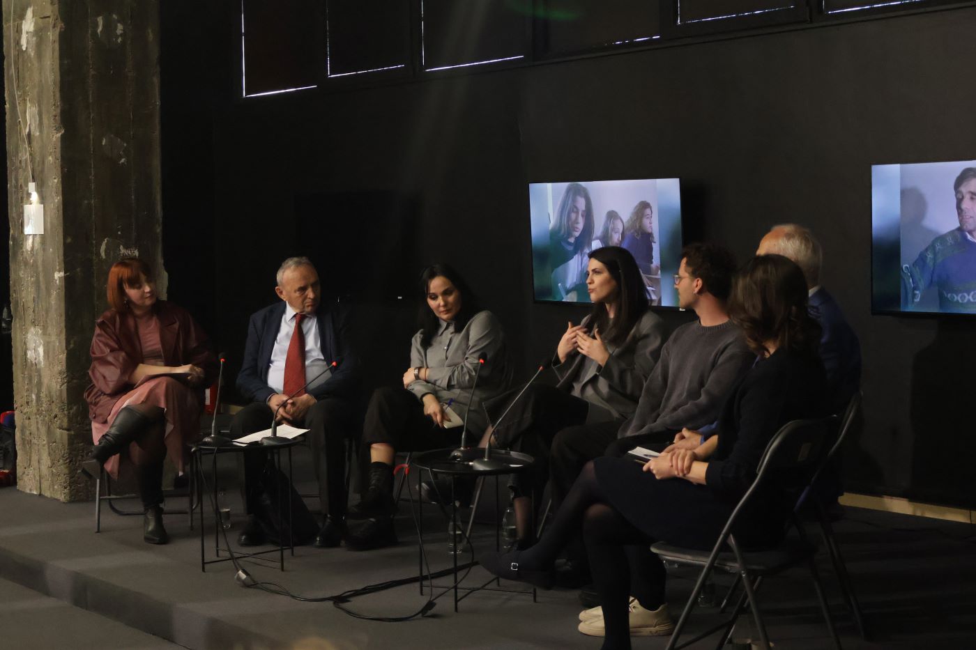 Debate on the role of home – schools in Kosovo during the 90s at Reporting House, on March 7, 2025. Photo: BIRN"