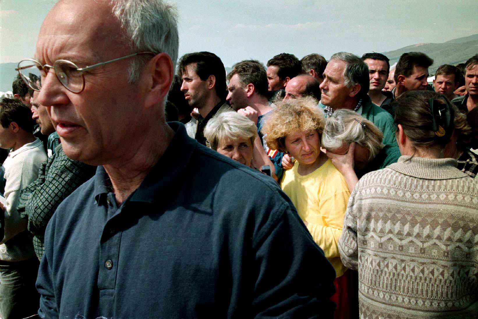 Kosovo Albanian refugees at Stankovac camp in North Macedonia on April 1999. Photo: Courtesy of Joakim Roos