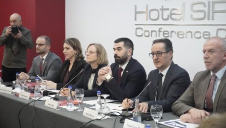 The launch of the report ‘Breaking the Silence: Justice for War Victims?’, by the Humanitarian Law Centre Kosovo, HLCK, in Pristina, Kosovo, April 4, 2025. Photo: HLC Kosovo