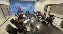 The meeting of the Energy Regulatory Office board for the approval of new energy tariffs on April 16, 2025. Photo: BIRN