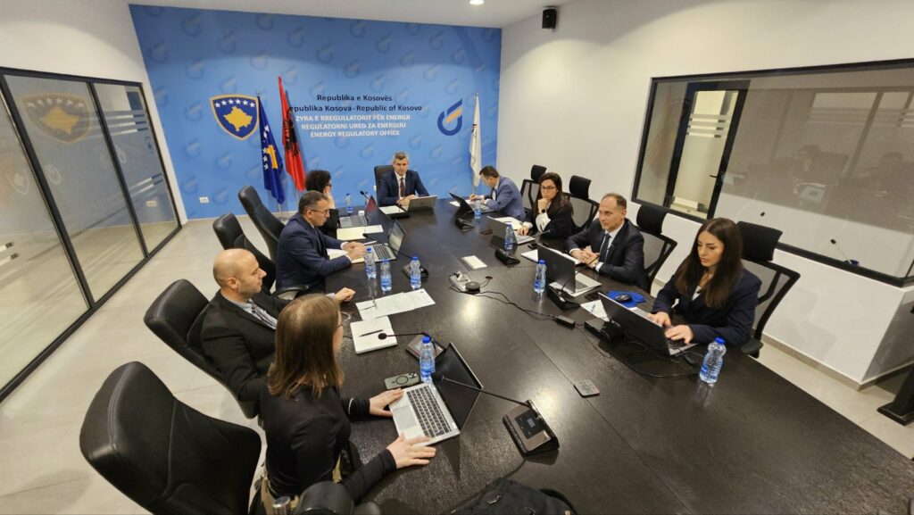 The meeting of the Energy Regulatory Office board for the approval of new energy tariffs on April 16, 2025. Photo: BIRN