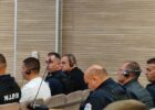 The trial for the September 2024 terrorist attack in Banjska, Zvecan, held at the Basic Court of Prishtina on April 17, 2025. Photo: BIRN