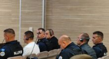 The trial for the September 2024 terrorist attack in Banjska, Zvecan, held at the Basic Court of Prishtina on April 17, 2025. Photo: BIRN