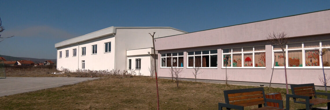 The Sports Hall in the village of Pomozotin, Fushë Kosovë/Kosova Polje Municipality. Photo: BIRN