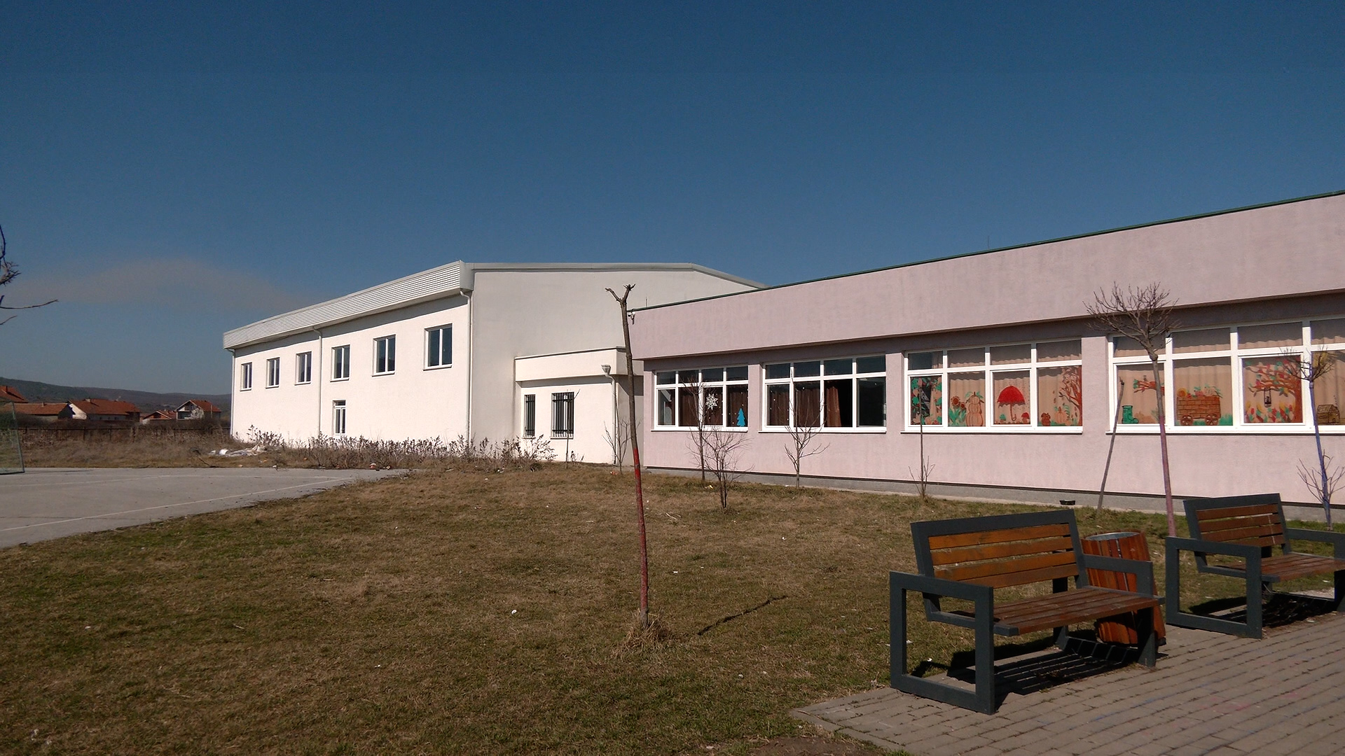 The Sports Hall in the village of Pomozotin, Fushë Kosovë/Kosova Polje Municipality. Photo: BIRN