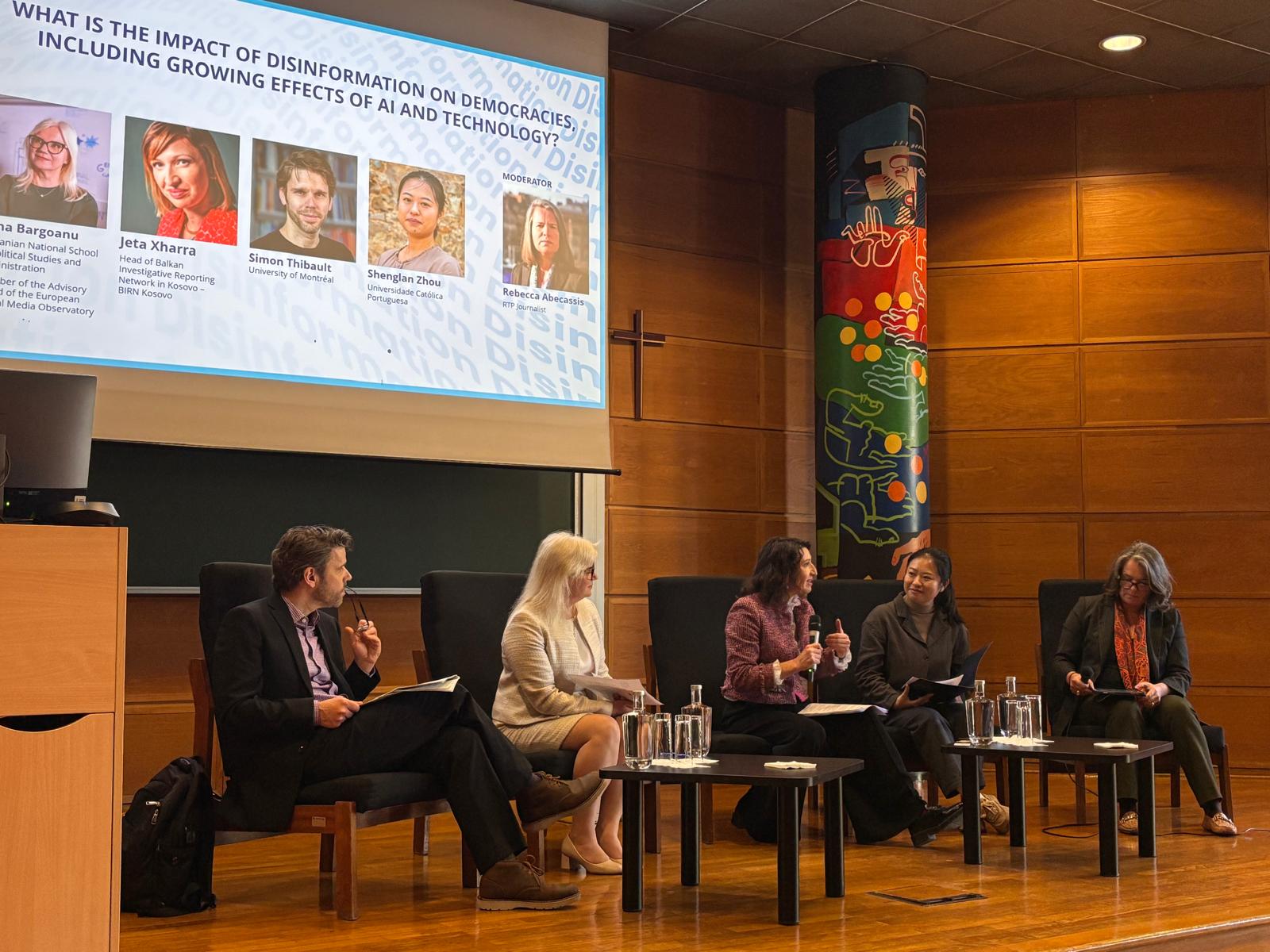  ‘Truth in the Age of Disnisformation’ conference in Lisbon, Portugal on March 24, 2025. Photo: BIRN