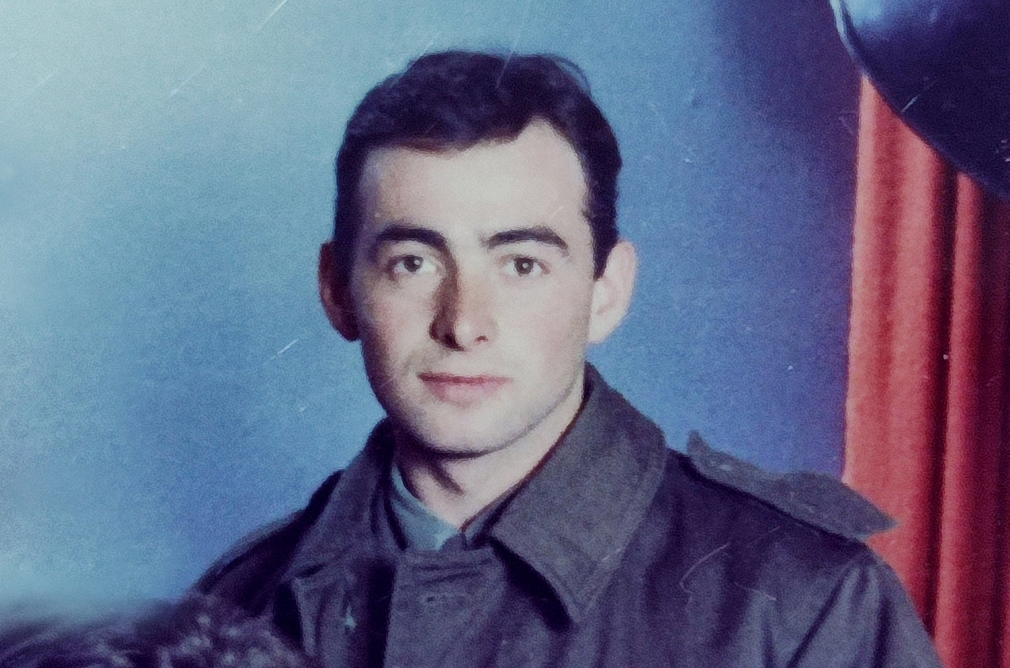 Ridvan Slivova as a soldier. Photo: Courtesy of Ridvan Slivova
