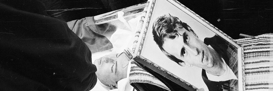 The funeral of Fatmir Krasniqi in Prishtina, killed in May 1991 during his mandatory military service in the Yugoslav People’s Army, JNA. Photo: Courtesy of Ridvan Slivova