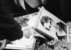 The funeral of Fatmir Krasniqi in Prishtina, killed in May 1991 during his mandatory military service in the Yugoslav People’s Army, JNA. Photo: Courtesy of Ridvan Slivova