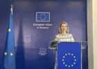 EU High Representative for Foreign Affairs and Security Policy Kaja Kallas at a press conference in Pristina, Kosovo, May 22, 2025. Photo: BIRN