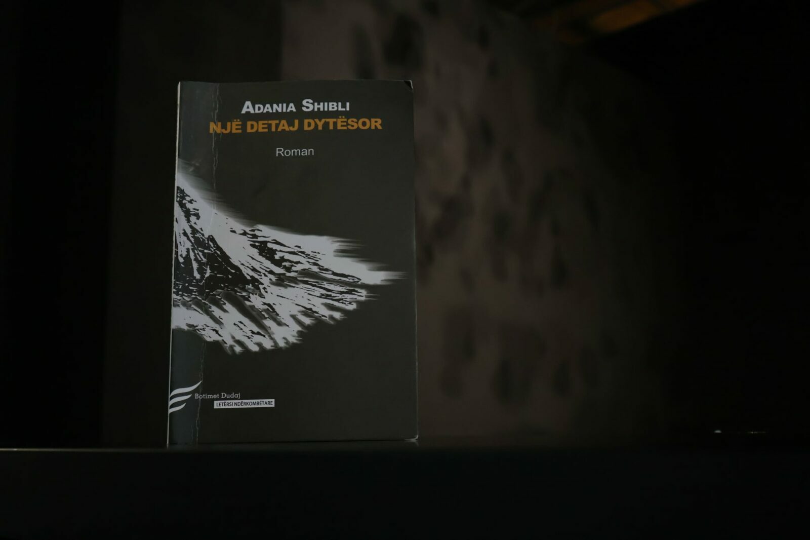 Adania Shibli's book "Minor Detail" translated in Albanian. Photo: BIRN/Rea Kurtaj