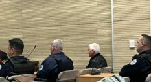 Court hearing against Gavrilo Milosavljevic on April 10, 2025. Photo: BIRN