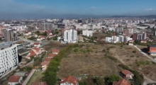 An aerial view of the property in Veternik neighbourhood in Prishtina, swaped by fraud and institutional neglect. Photo: BIRN