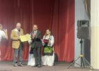 British journalist, Vaughan Smith (L), receiving the 'Honorary Citizen' award in Skenderaj, June 18, 2025. Photo: BIRN