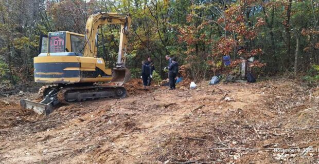 Excavations for missing persons during the Kosovo war, in Prekaz, Ferizaj, November 20, 2023. Photo: Kosovo Government Commission on Missing Persons/Facebook