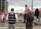 Kosovo Tax Administration officials inspect a worksite in the Prizren region in July 2025, where unregistered workers from Turkey were found during a routine check. Photo: BIRN