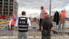 Kosovo Tax Administration officials inspect a worksite in the Prizren region in July 2025, where unregistered workers from Turkey were found during a routine check. Photo: BIRN