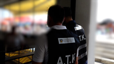 Kosovo Tax Administration inspectors during a field inspection. Photo: BIRN