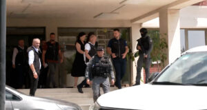 Prishtina Basic Prosecution's operation at the Kosovo Archives and the Cadastre Agency on July 16, 2025.