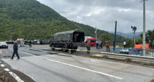 Specialised teams from the Kosovo Security Force (KSF) at Ujman/Gazivoda Lake on July 29, 2025. Photo: BIRN